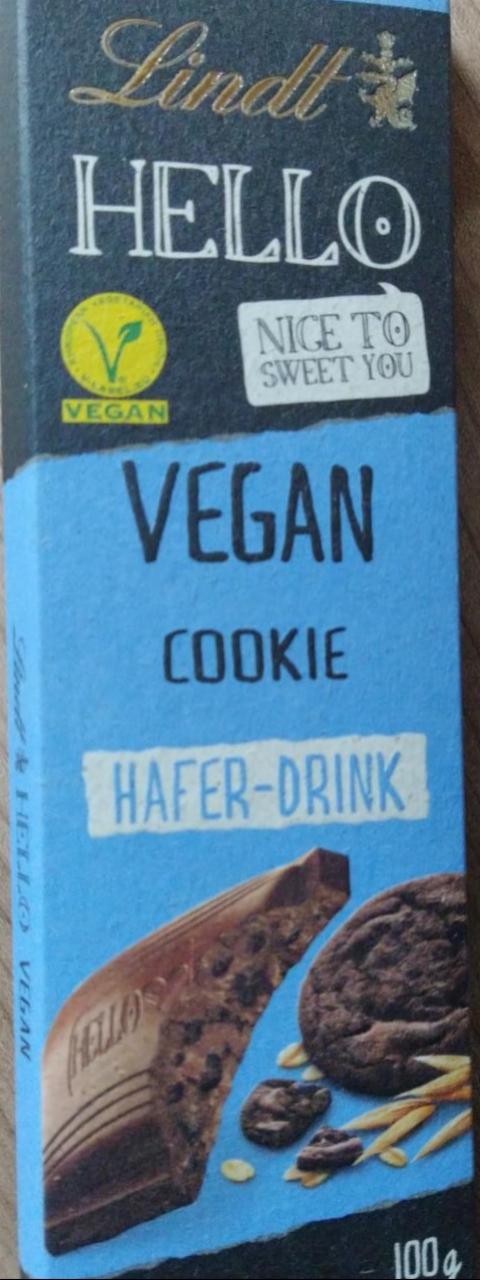 Fotografie - Hello (nice to meet you) Vegan Cookie Hafer-Drink Lindt