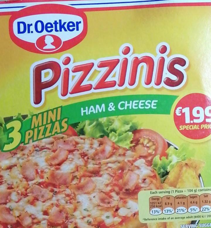 Fotografie - Pizzinis Ham & Cheese Dr.Oetker