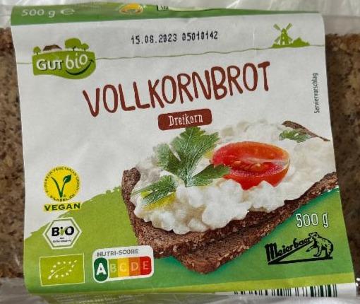 Fotografie - Vollkornbrot Dreikorn GutBio