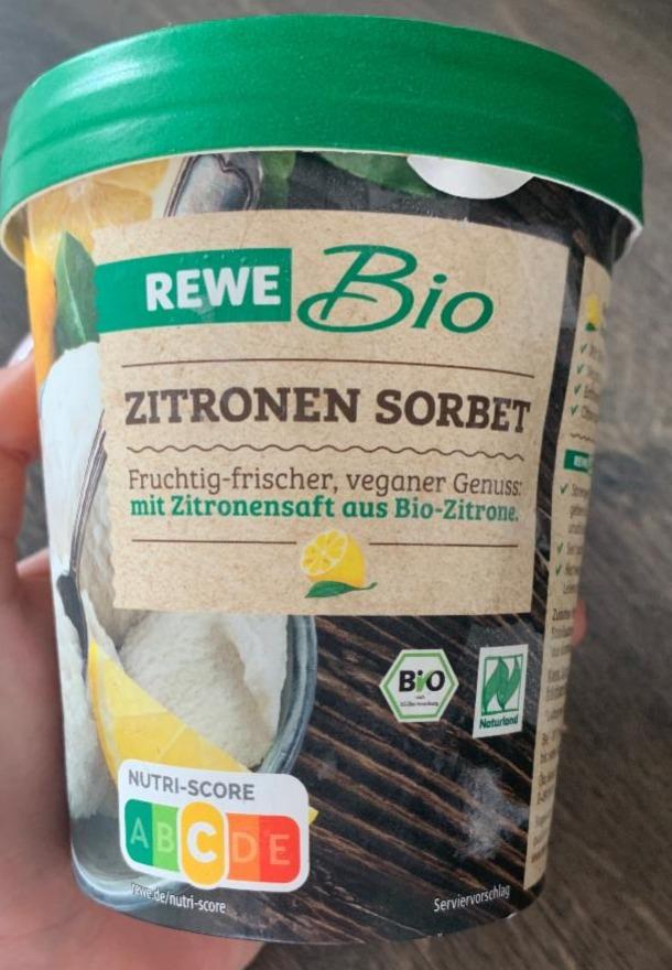 Fotografie - Zitronen Sorbet REWE Bio