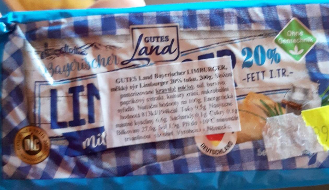 Fotografie - Limburger 20% fett mit viel protein Gutes Land