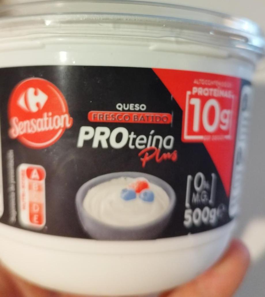 Fotografie - Queso fresco batido proteína plus Carrefour Sensation