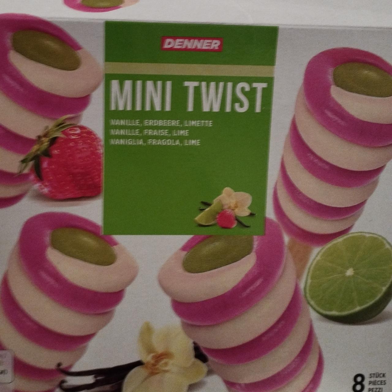 Fotografie - Mini Twister Vanille Fraise Lime Denner