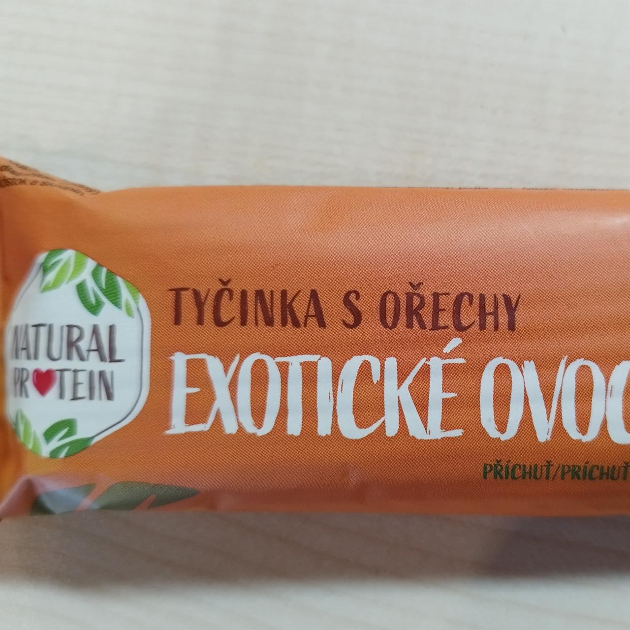 Fotografie - Tyčinka s ořechy exotické ovoce Natural protein