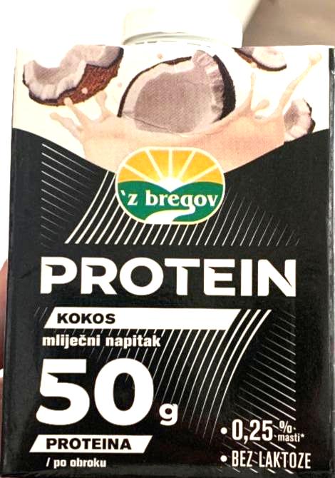 Fotografie - Protein kokos mliječni napitak 'z bregov