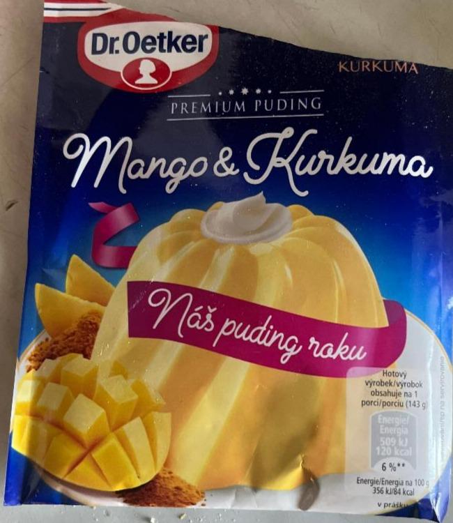 Fotografie - Puding Mango & kurkuma Dr. Oetker