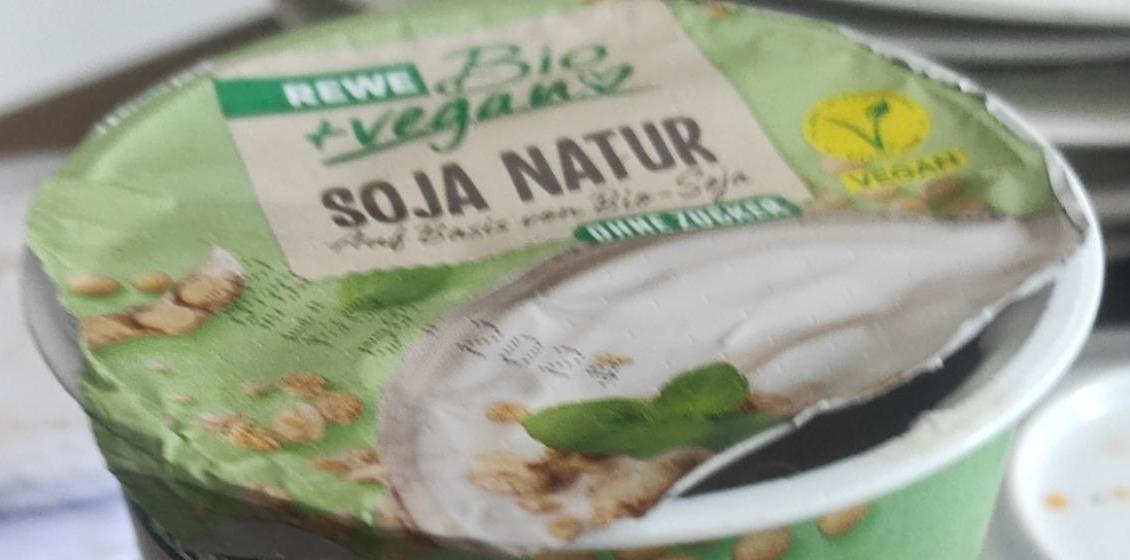 Fotografie - Vegan Soja Natur Zubereitung mit Joghurtkulturen Rewe Bio