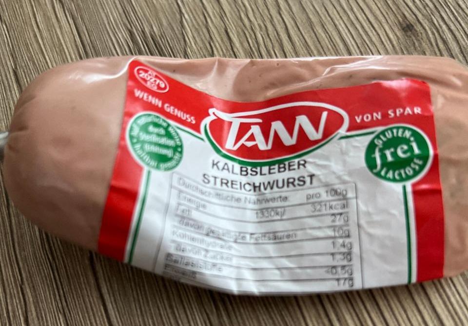 Fotografie - Kalbsleber Streichwurst Tann