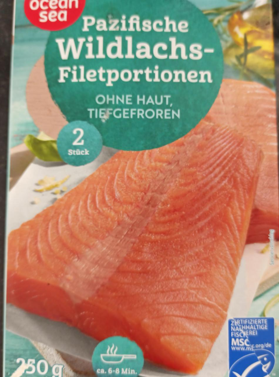 Fotografie - Pazifische Wildlachs-Filetportionen Ocean Sea