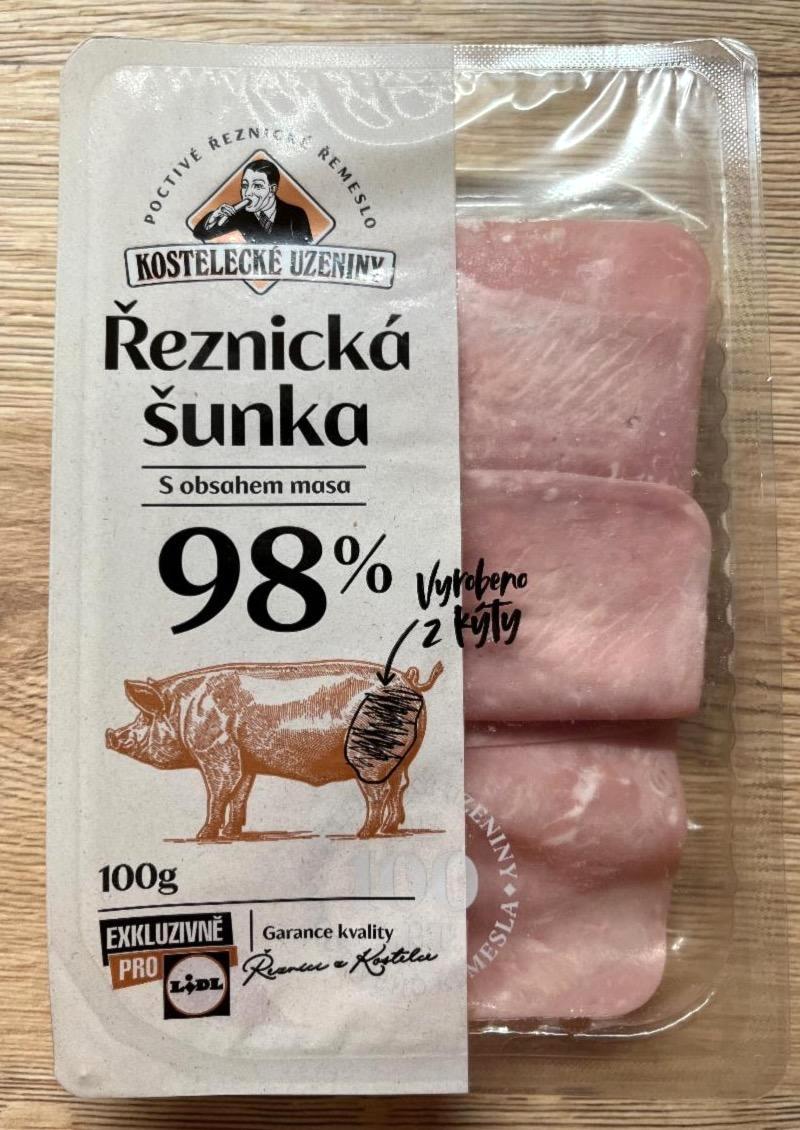 Fotografie - Řeznická šunka 98% masa Kostelecké uzeniny