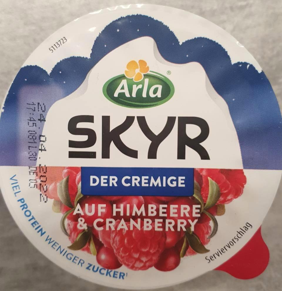 Fotografie - Skyr Der Cremige auf Himbeere-Cranberry Arla