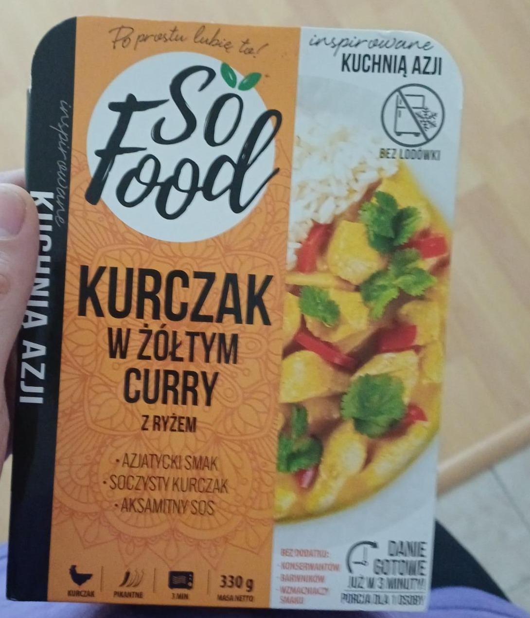 Fotografie - Kurczak w zółtym curry z ryżem So Food