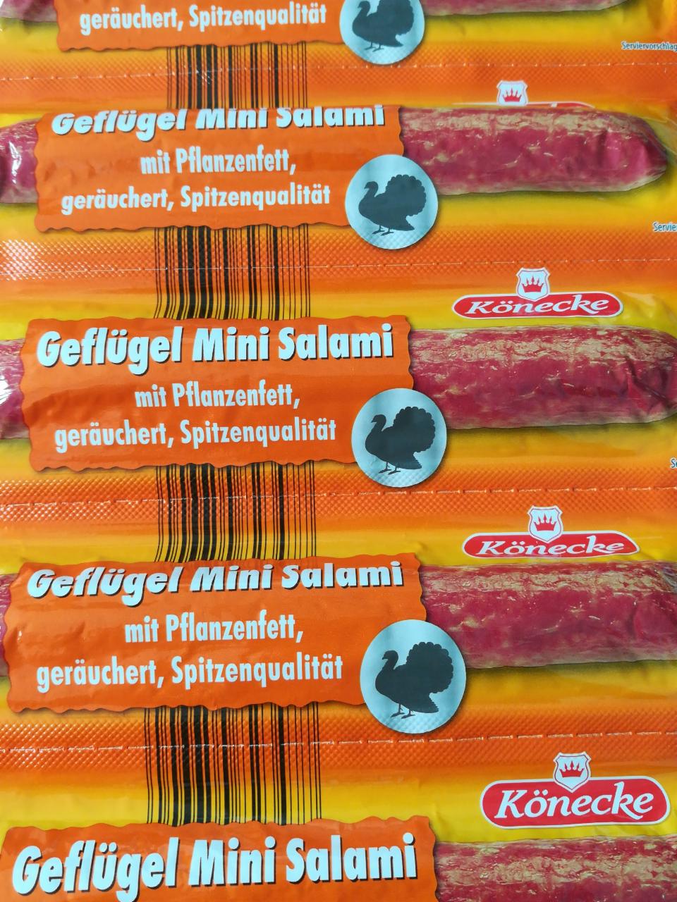 Fotografie - Mini Salami geflügel Könecke