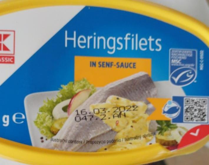 Fotografie - Heringsfilets in senf-sauce K-Classic