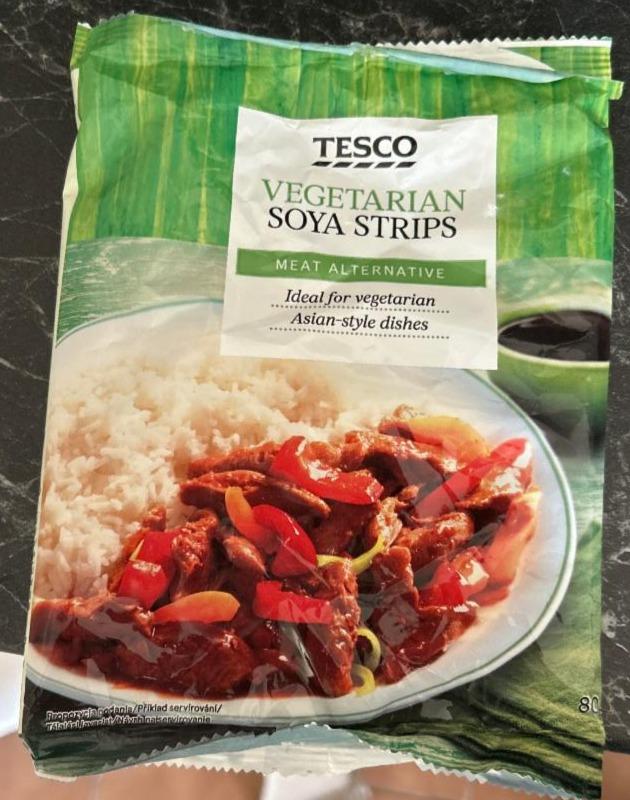 Fotografie - Vegetarian soya strips Tesco