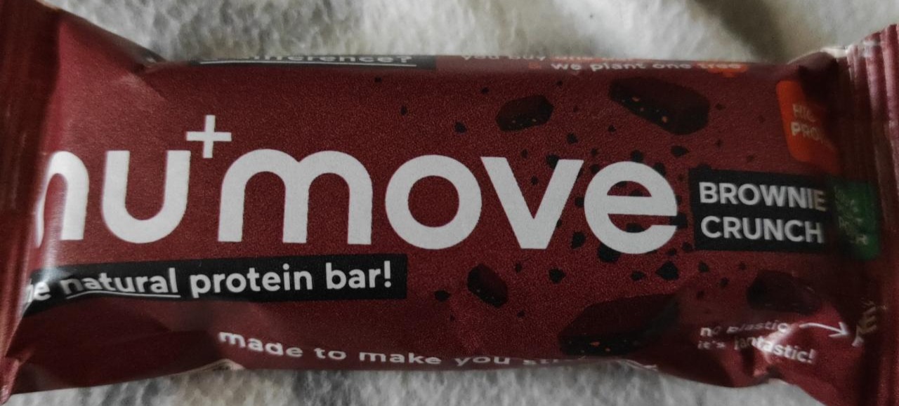 Fotografie - Bio natural protein bar Brownie Crunch Numove