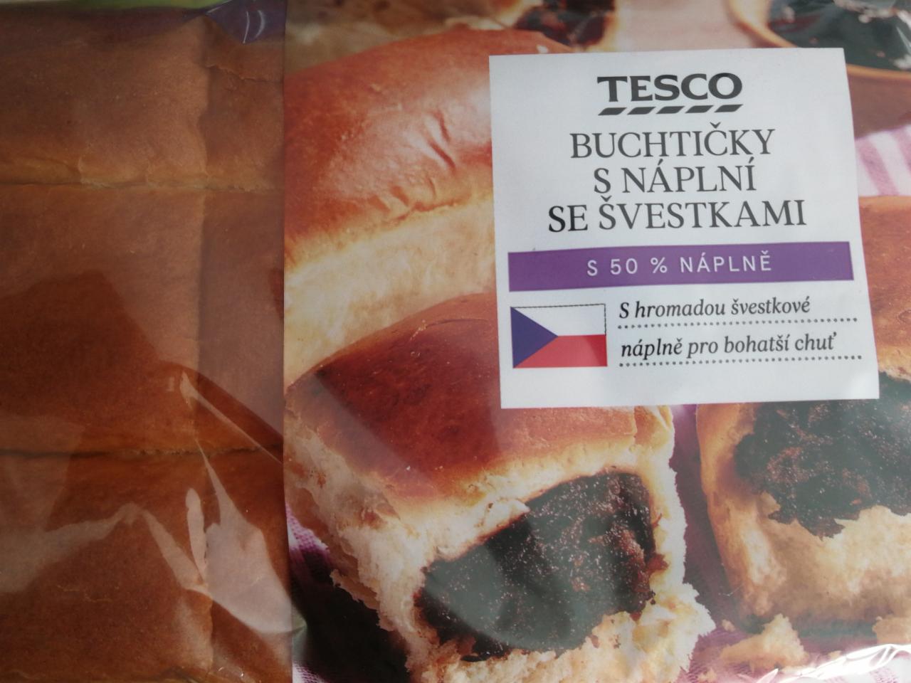 Fotografie - Buchtičky s náplní se švestkami Tesco