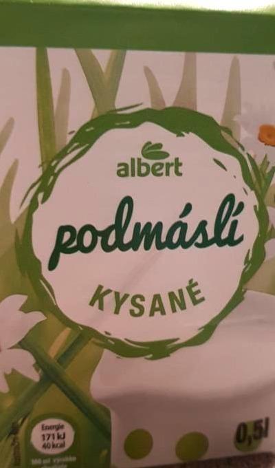 Fotografie - podmáslí kysané 1% tuku Albert