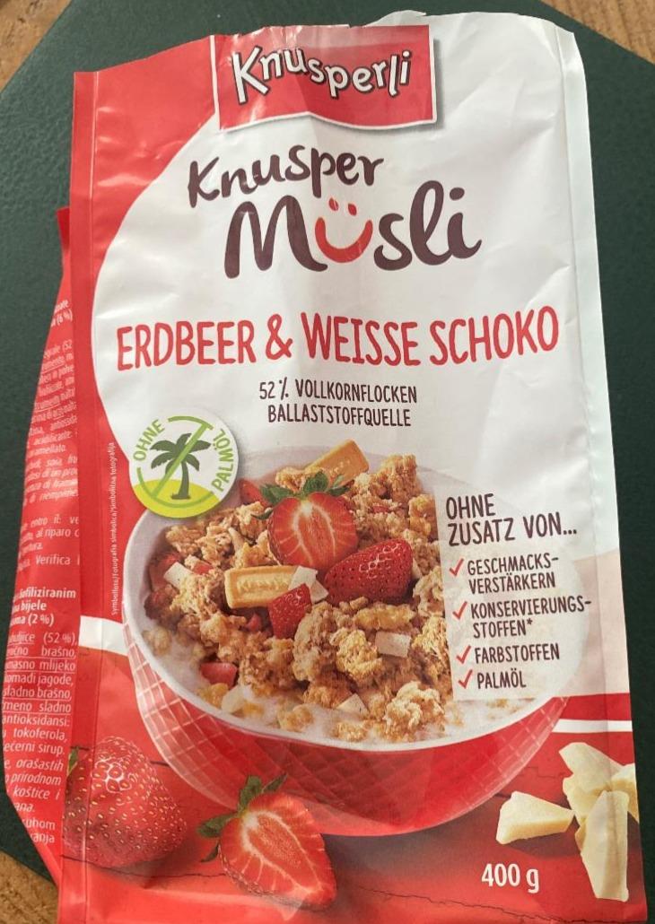 Fotografie - knusper müsli erdbeer & weisse schoko