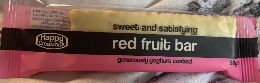 Fotografie - Red Fruit Bar generously yoghurt coated Happy Creations