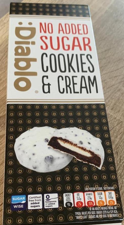 Fotografie - No added sugar Cookies & Cream Diablo