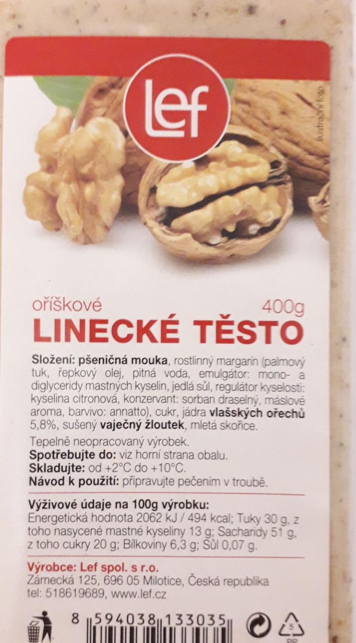 Fotografie - Linecké těsto oříškové Lef