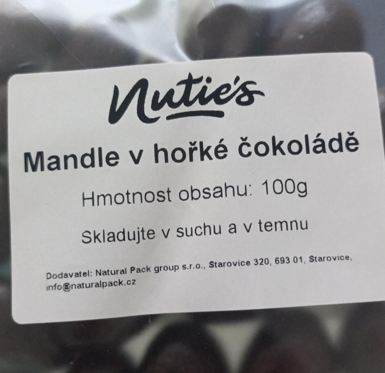 Fotografie - Mandle v hořké čokoládě Nutie's