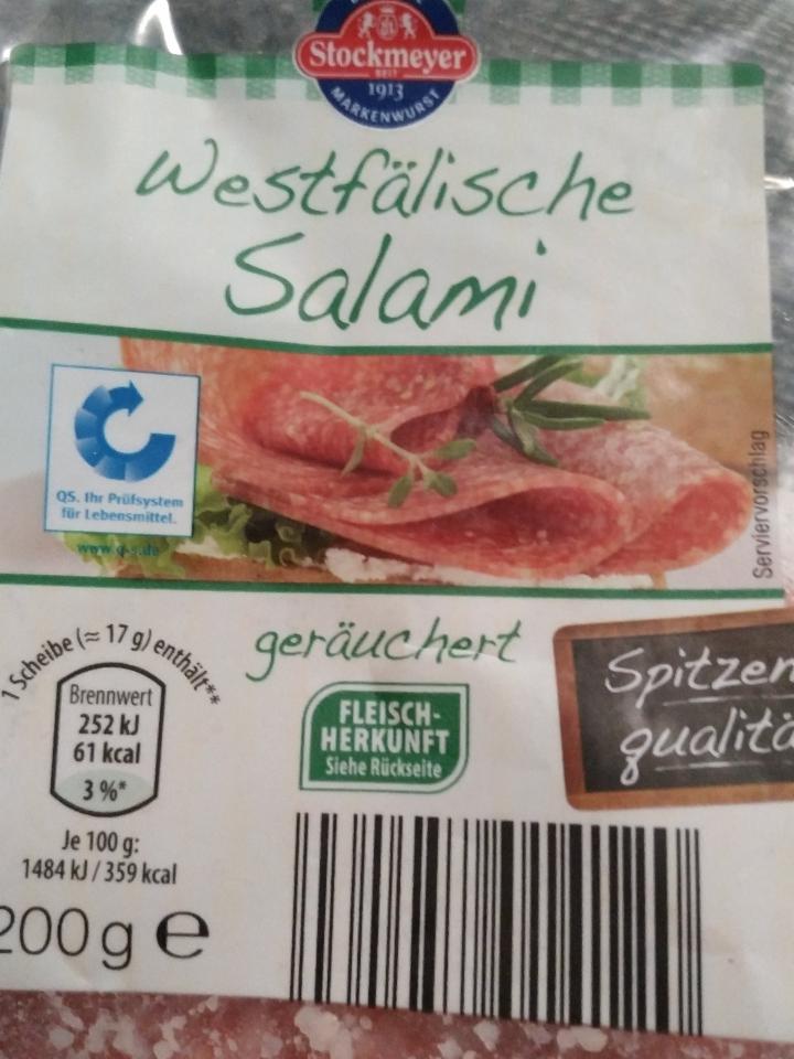 Fotografie - Westfälische Salami Stockmeyer