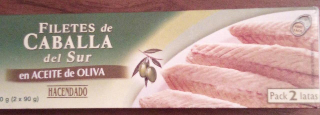 Fotografie - Filetes de Caballa del Sur en Aceite de Oliva Hacendado