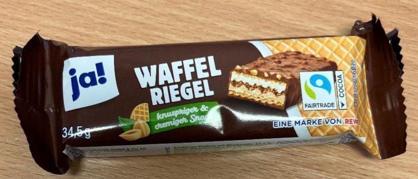 Fotografie - Waffel Riegel knuspriger & cremiger Snack Ja!