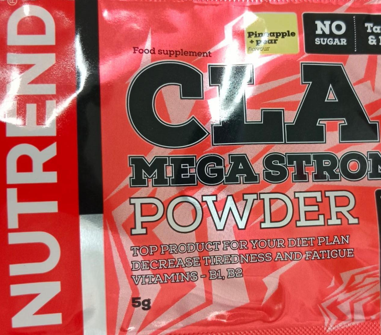 Fotografie - CLA mega strong powder pineapple + pear (ananas+hruška) Nutrend