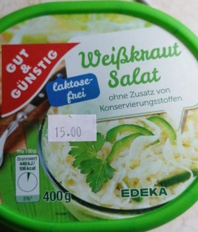 Fotografie - Weisskraut salat Edeka