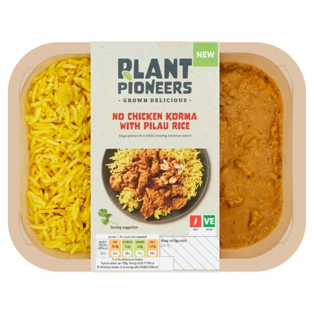 Fotografie - No Chicken Korma with Pilau Rice Plant Pioneers