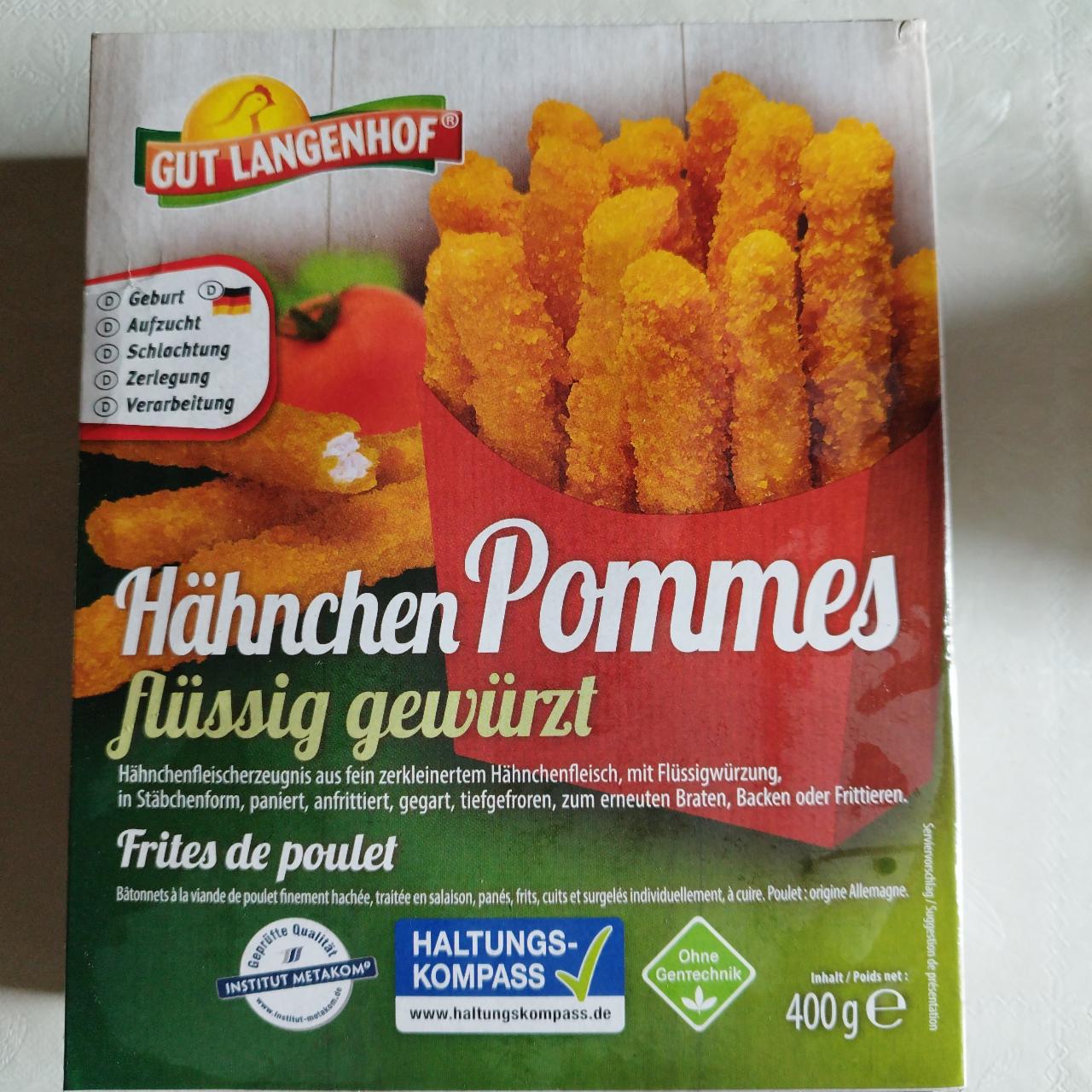 Fotografie - Hähnchen Pommes flüssig gewürzt Gut Langenhof