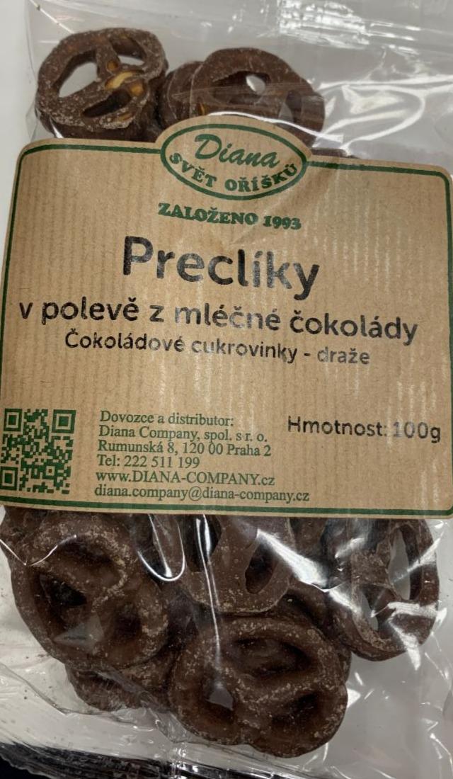 Fotografie - Preclíky v polevě z mléčné čokolády Diana