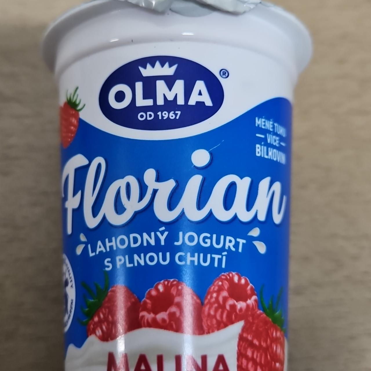 Fotografie - Florián lahodný jogurt s plnou chutí malina Olma