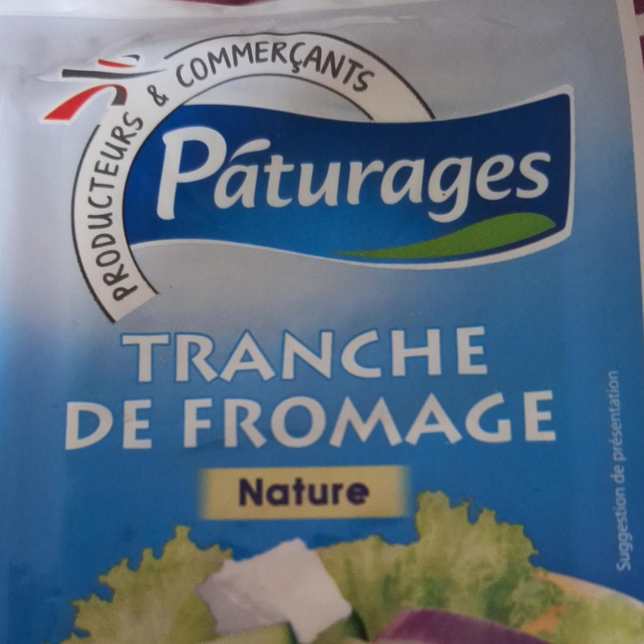 Fotografie - Tranche de fromage nature Pâturages