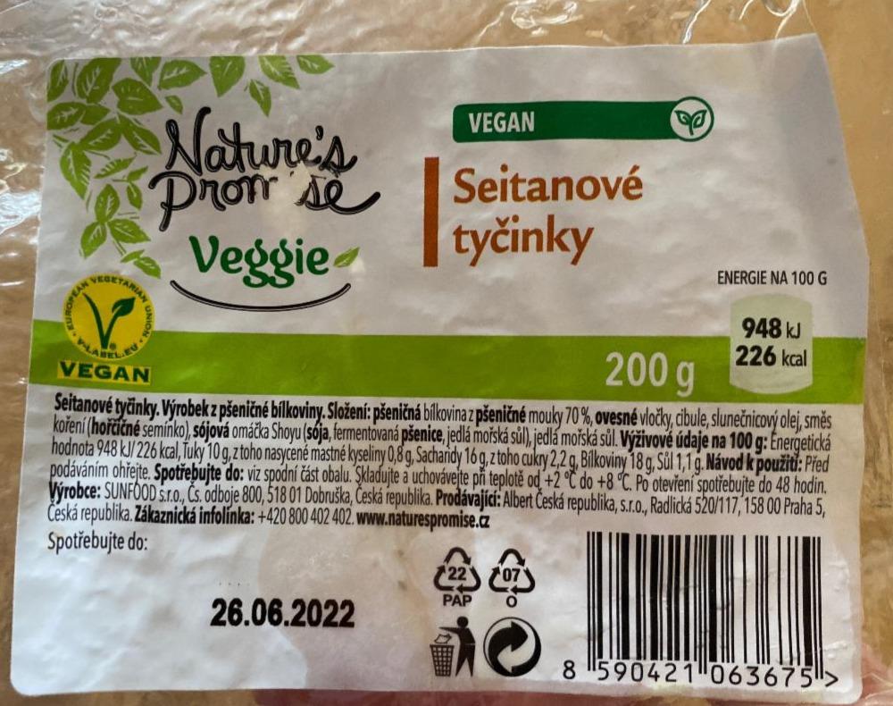 Fotografie - Veggie Seitanové tyčinky Nature's Promise