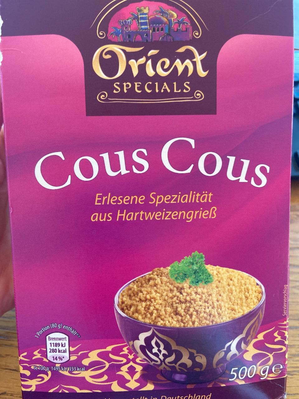 Fotografie - Cous Cous Orient specials