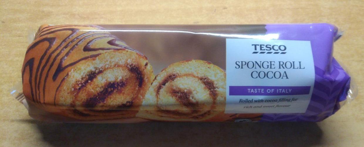 Fotografie - Sponge roll cocoa Tesco