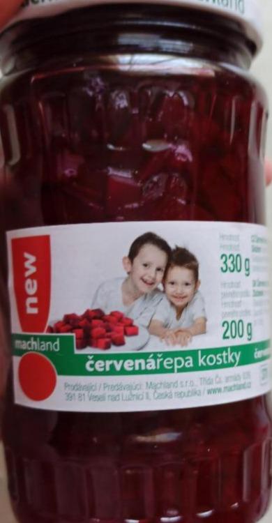 Fotografie - červená řepa kostky Machland