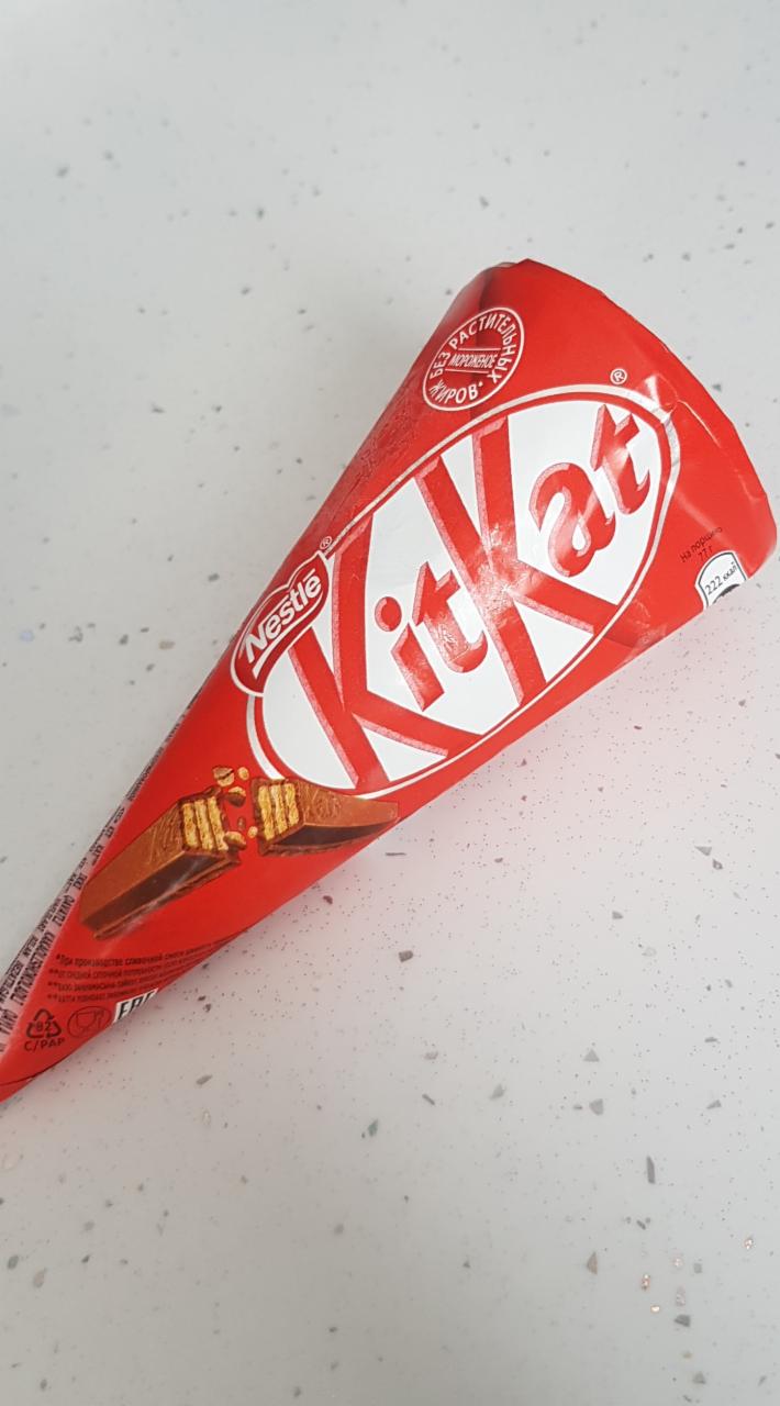 Fotografie - Kit Kat vanilla kornout Nestlé