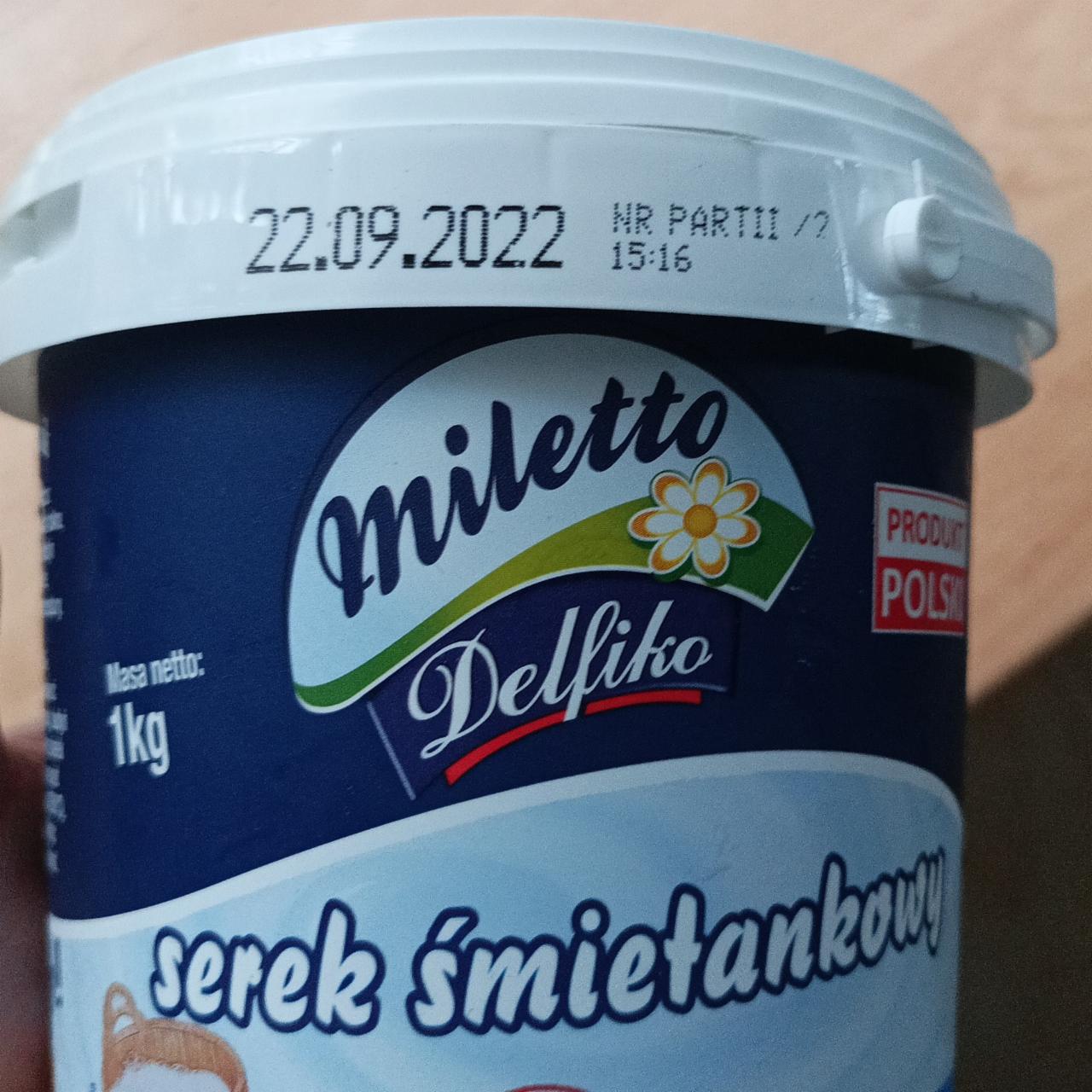 Fotografie - Serek śmietankowy Delfiko Miletto