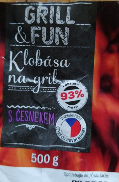 Fotografie - Klobása na gril s česnekem Grill & Fun