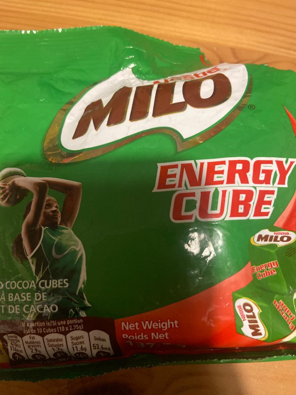 Fotografie - Milo Energy Cube Nestlé