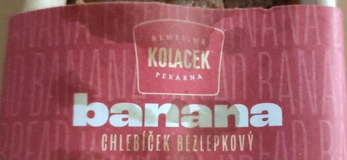 Fotografie - Banana chlebíček bezlepkový Koláček pekárna