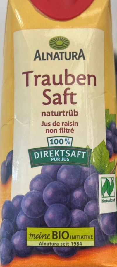 Fotografie - Trauben Saft naturtrüb Direktsaft Alnatura