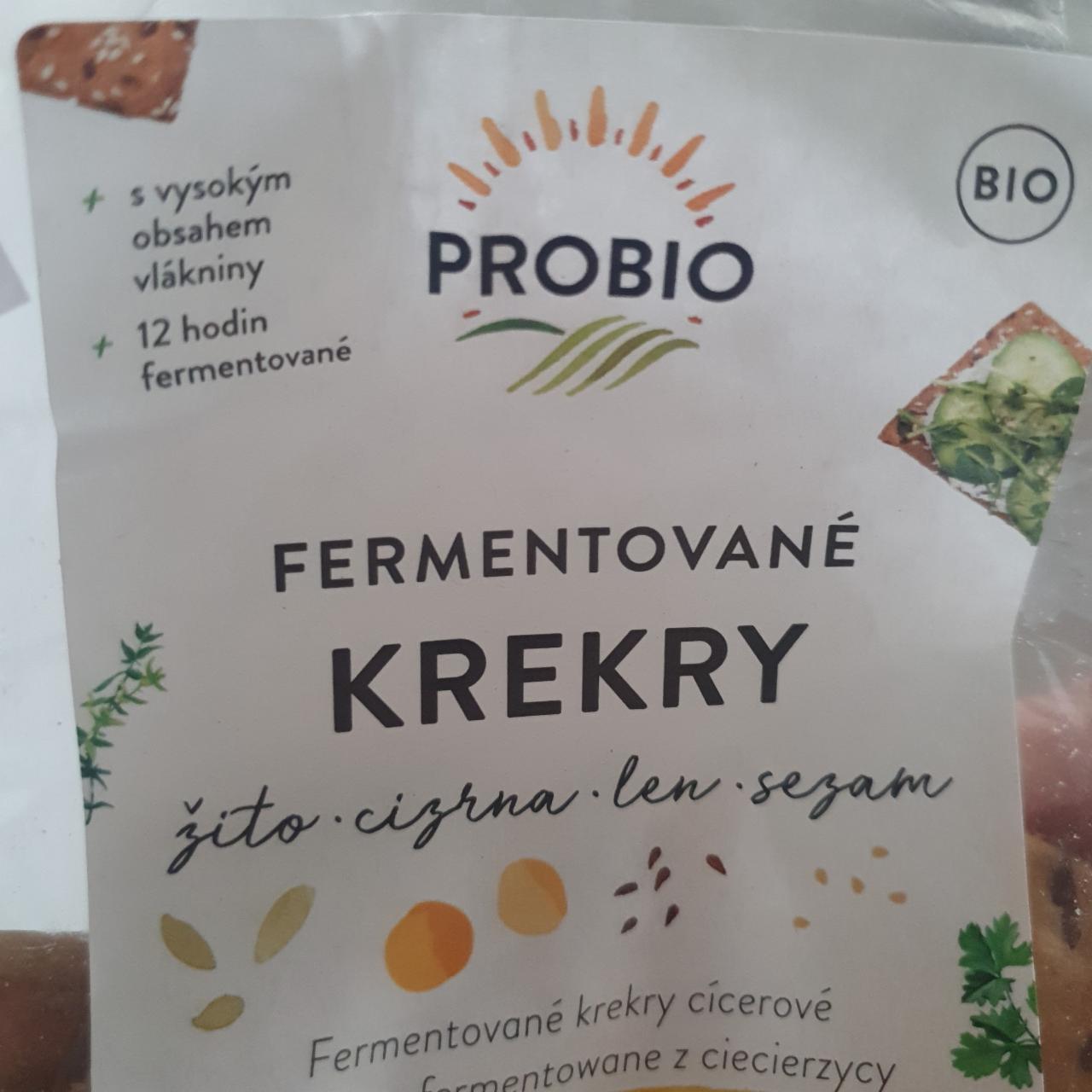 Fotografie - Fermentované krekry žito, cizrna, len, sezam Probio