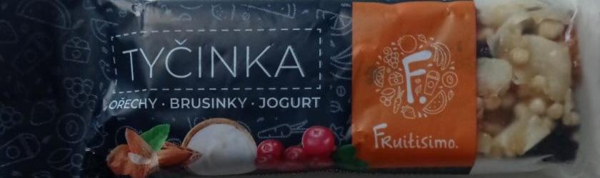 Fotografie - Tyčinka ořechy brusinky jogurt Fruitisimo