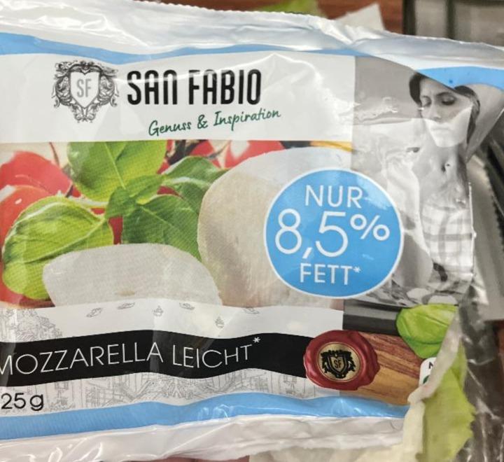 Fotografie - mozzarella licht San Fabio